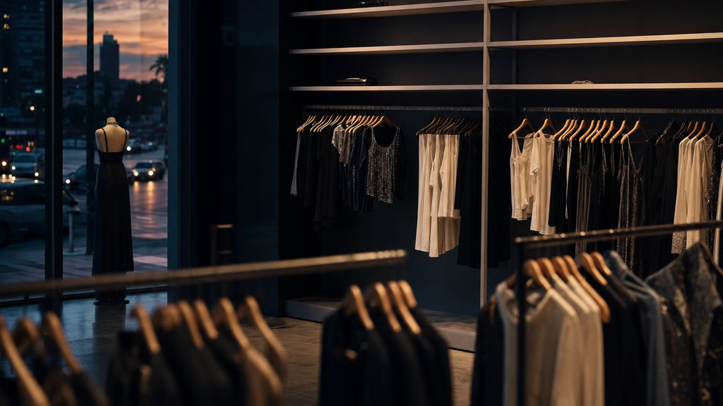 Loja de moda e vestuário em meio à crise de empregos do varejo em 2026