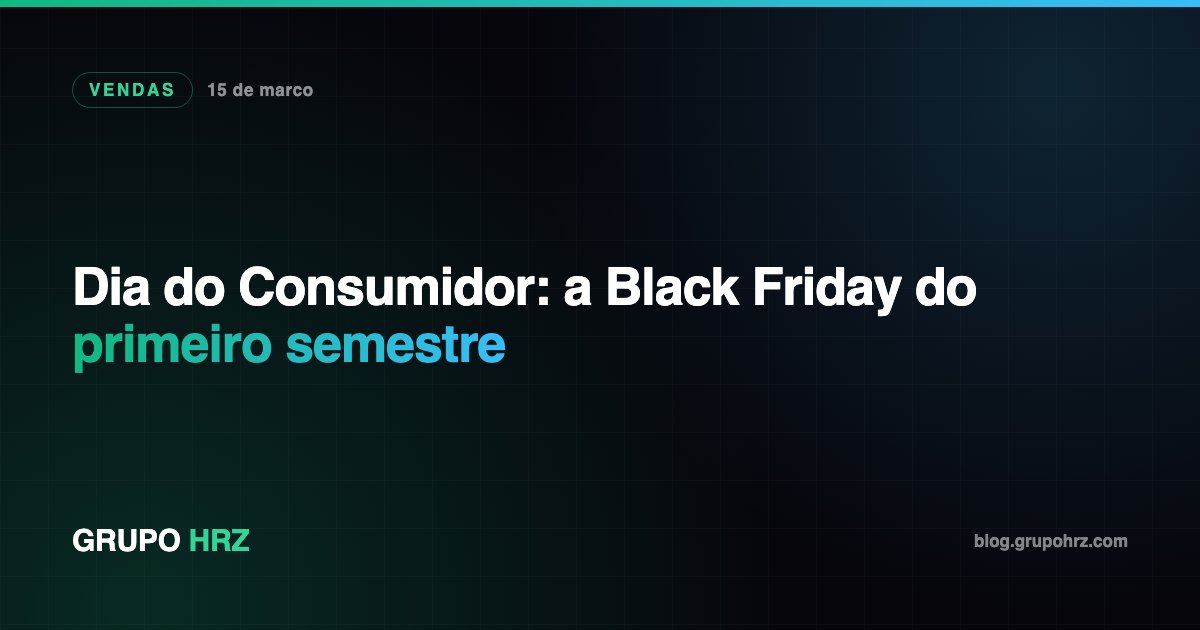 Calendario reverso do Dia do Consumidor com aquecimento, abertura e oferta avalanche