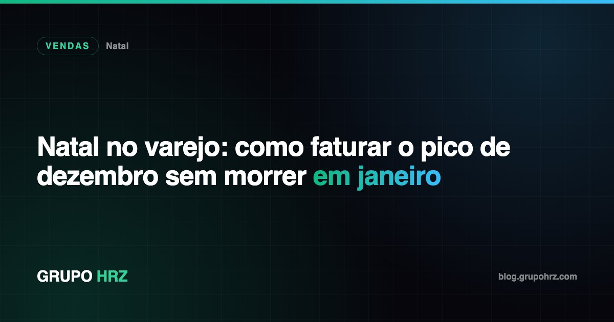 Hugo Silveira explicando o planejamento de Natal no varejo com calendario reverso