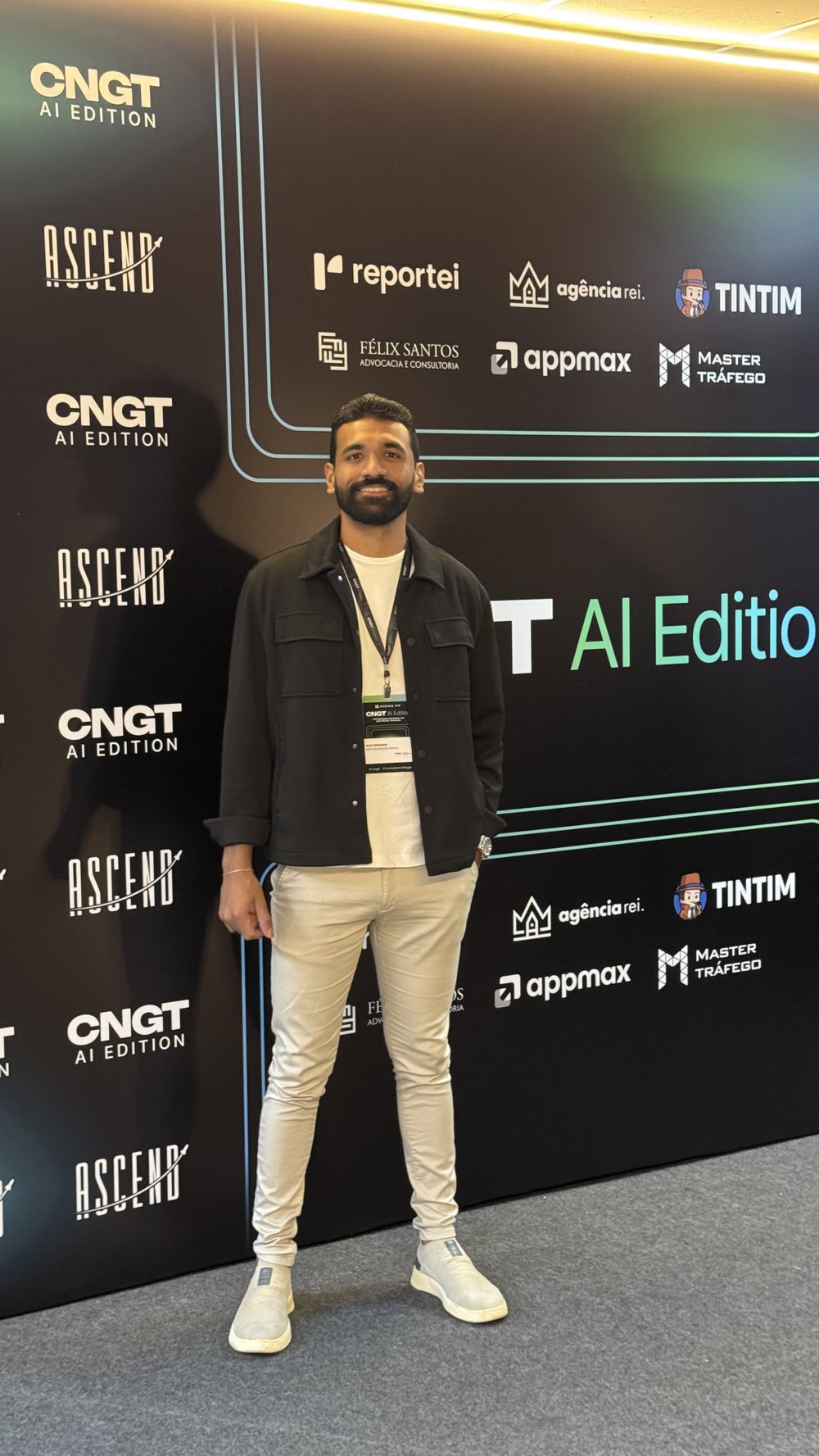 Iury Borges em evento do mercado digital